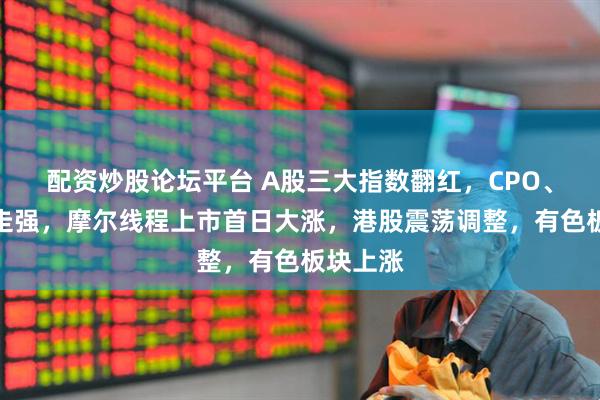 配资炒股论坛平台 A股三大指数翻红，CPO、半导体走强，摩尔线程上市首日大涨，港股震荡调整，有色板块上涨